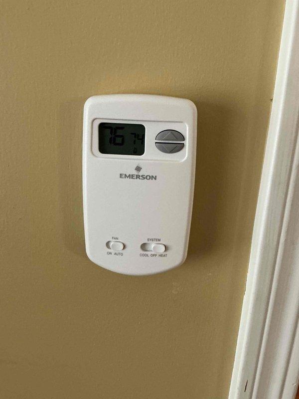 Responded to no heat call for non-operational boiler system. Upon arrival, performed diagnostic evaluation of heating system and thermostat operation. Inspected Emerson thermostat controls, verified system settings, and checked heat call functionality. Identified issue preventing boiler from firing, completed necessary repairs to restore heat to residence.