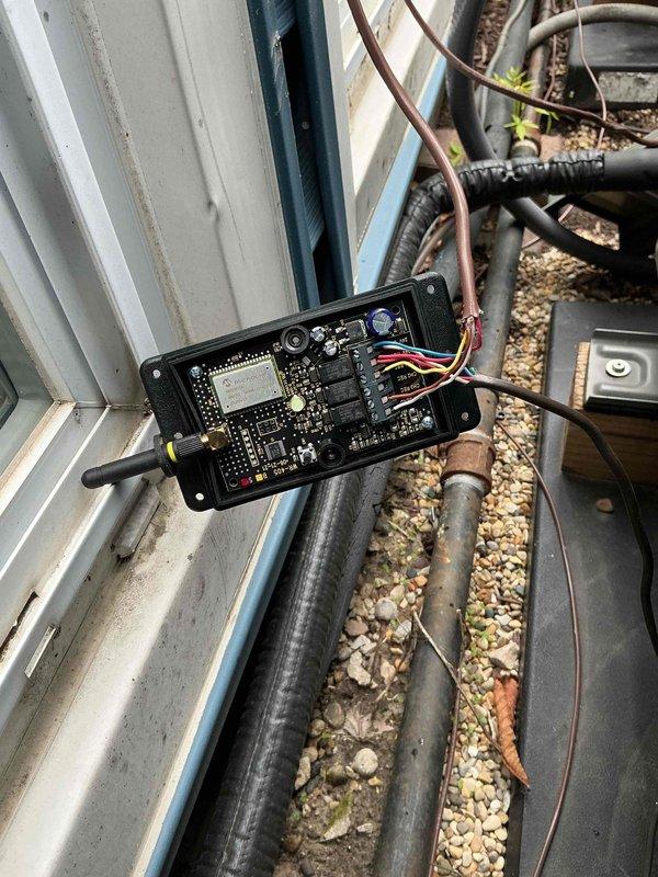 Responded to service call for HVAC system malfunction. Replaced wireless communication module but discovered system conflict causing heat to activate during cooling calls. Attempted multiple wiring configurations without resolution. Removed wireless module and temporarily wired system for conventional operation, restoring heating and air conditioning functionality. Heat pump heating mode remains non-operational and requires follow-up diagnostic with technical support to resolve communication protocol issues between outdoor unit and indoor air handler.