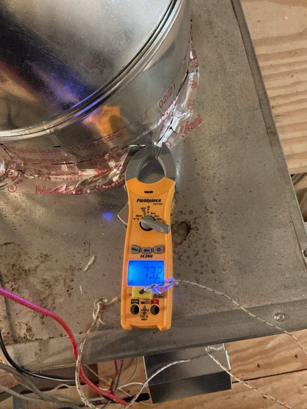 Replaced defective condenser unit under manufacturer warranty at residential property. New condenser was delivered to job site and installed as direct replacement. Performed system diagnostics using digital multimeter to verify proper electrical readings and confirm operational parameters. Tested refrigerant line connections and verified system functionality upon completion. Unit is now operating within normal specifications.