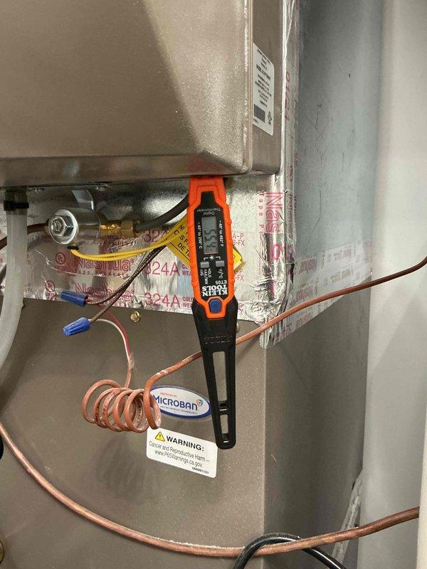 Completed preventative maintenance clean and check on residential air conditioning system per comfort plan agreement. Performed comprehensive inspection of outdoor condenser unit, verified electrical connections and amperage draws using digital multimeter, checked refrigerant pressures and temperatures on copper line set, and confirmed all safety controls and disconnect functionality. System operating within manufacturer specifications with no deficiencies noted.