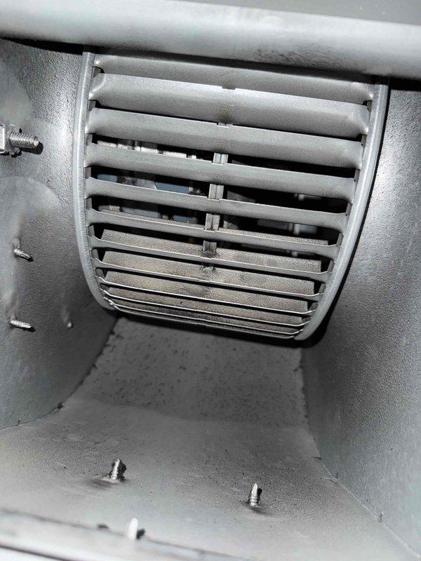 Completed comprehensive tune-up maintenance on residential HVAC system located in utility closet. Performed standard preventive maintenance procedures including inspection of unit components, verification of airflow through ventilation grilles, examination of copper refrigerant lines and connections for proper condition, and assessment of overall system operation. Unit found to be in functional condition with no immediate repairs required; documented equipment status with photographs for service records.