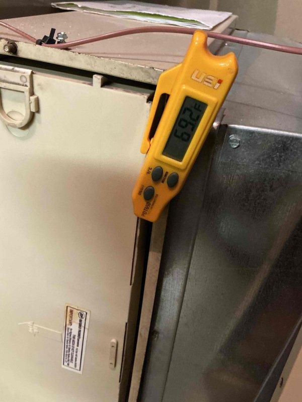 Completed scheduled Comfort Plan maintenance on heating system including furnace and humidifier clean and check. Addressed customer concern regarding possible sewage odor near equipment; performed thorough inspection and found no contamination issues. Verified proper burner ignition and flame characteristics with blue flame present, tested all electrical components and safety controls, and confirmed system operating within manufacturer specifications.