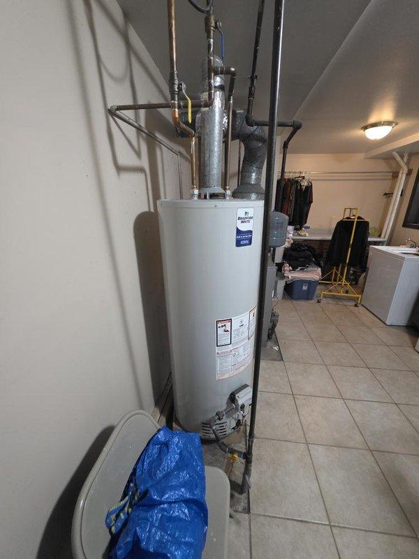 Conducted site assessment of existing boiler system in three-unit residential building. Evaluated 70-year-old original equipment located in basement, documented current installation including copper piping configuration, circulation pump, and water heater connections. Photographed mechanical room layout and existing equipment for replacement estimate preparation.