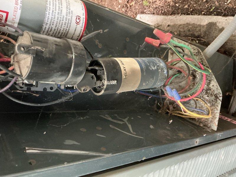Completed comprehensive clean and check maintenance service on residential air conditioning system per platinum comfort plan agreement. Performed thorough inspection of air handler unit including capacitor testing, electrical connections verification, and system component evaluation. All electrical connections found secure with proper color-coding intact, capacitor operating within specifications, and system components functioning as designed despite visible dust accumulation typical of normal operation.