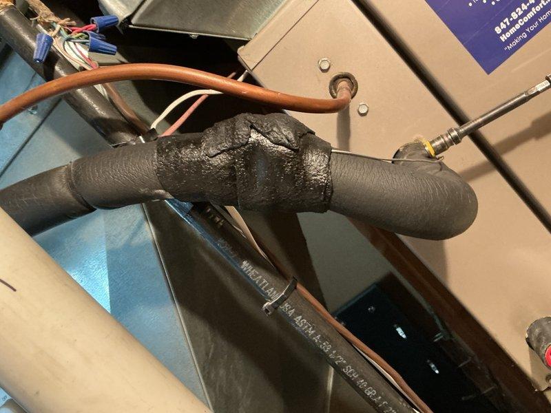 Completed comprehensive clean and check maintenance on air conditioning system and electronic air cleaner per comfort plan agreement. Inspected refrigerant lines, electrical connections, and junction box components, confirming all connections secure and properly insulated. Performed blower assembly inspection, noting normal dust accumulation on squirrel cage fan blades consistent with operational use, with motor and mounting components functioning within specifications.