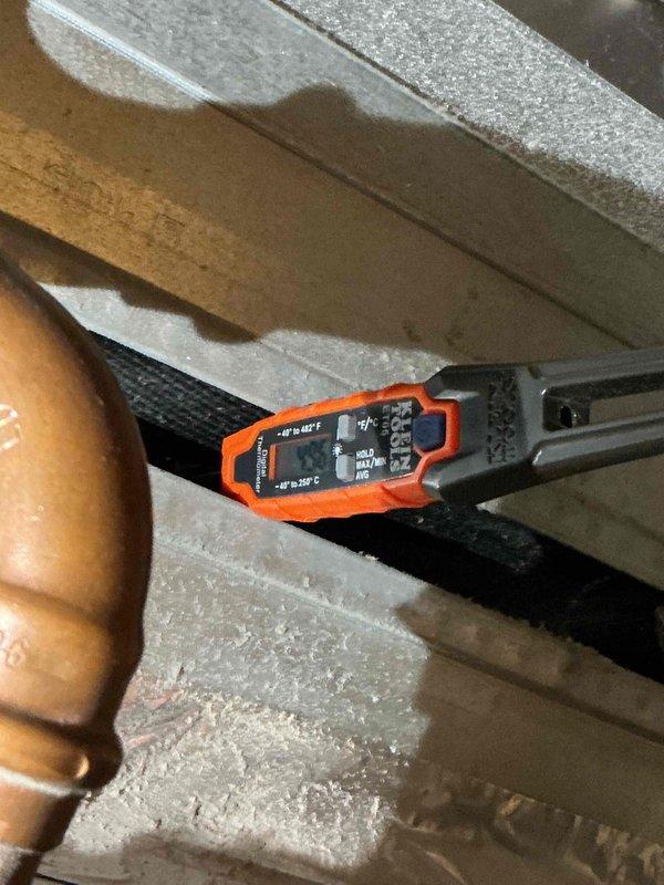 Completed comprehensive tune-up maintenance on single HVAC system per building special specifications. Performed electrical diagnostics using digital clamp meter to verify amperage and voltage readings at outdoor condensing unit, and conducted temperature measurements at indoor air handler unit in attic space to ensure proper system operation. Customer declined filter replacement service during this preventive maintenance visit.