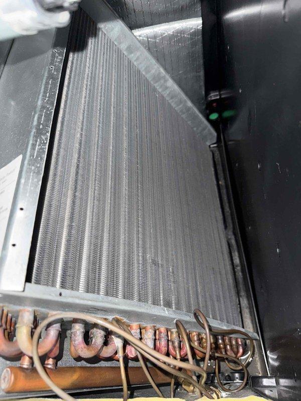 Completed comprehensive tune-up on single-system air handler unit per building specifications. Performed thorough inspection of evaporator coil, condenser coil, control board, and all electrical connections; cleaned coil surfaces and verified proper operation of all components. Unit tested and operating within normal parameters; customer provided their own filter per agreement.
