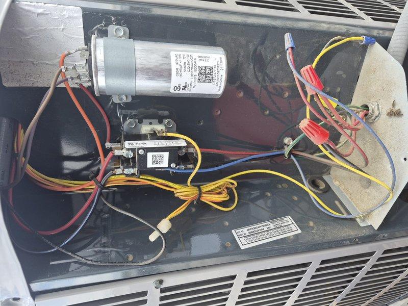 Completed comprehensive air conditioning and air handler tune-up inspection per building specifications. System was evaluated and found to be operating within normal parameters. Customer declined filter replacement at time of service, and clean-no-correction charge was collected. All electrical components, including capacitor and control board, were inspected and photographed for documentation purposes.