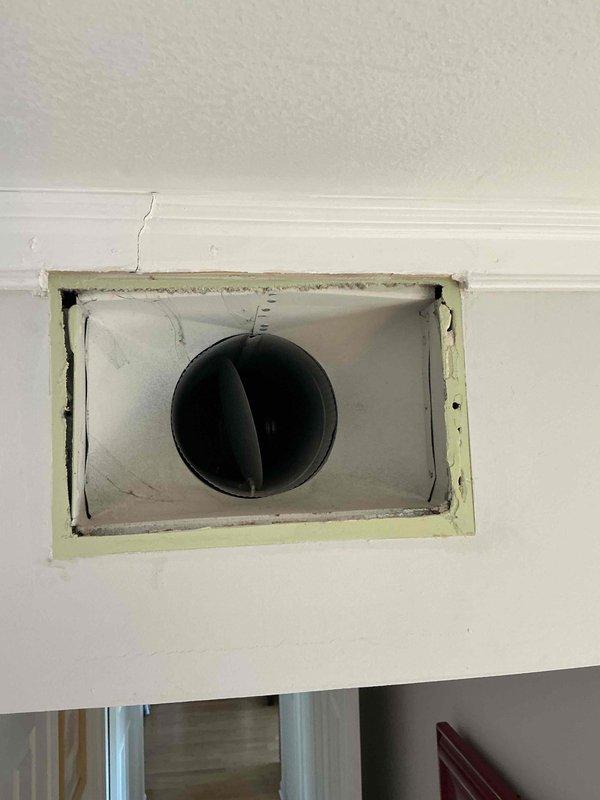 Completed comprehensive duct cleaning service for single-system HVAC installation in condominium unit. Accessed and cleaned rectangular metal ductwork, removing accumulated dust and debris from interior surfaces. Documented pre-service conditions showing dust accumulation and discoloration within galvanized steel ducts, then performed thorough cleaning of accessible duct runs and main trunk lines. Verified proper access through wall-mounted register openings and ensured all components were properly reassembled upon completion.