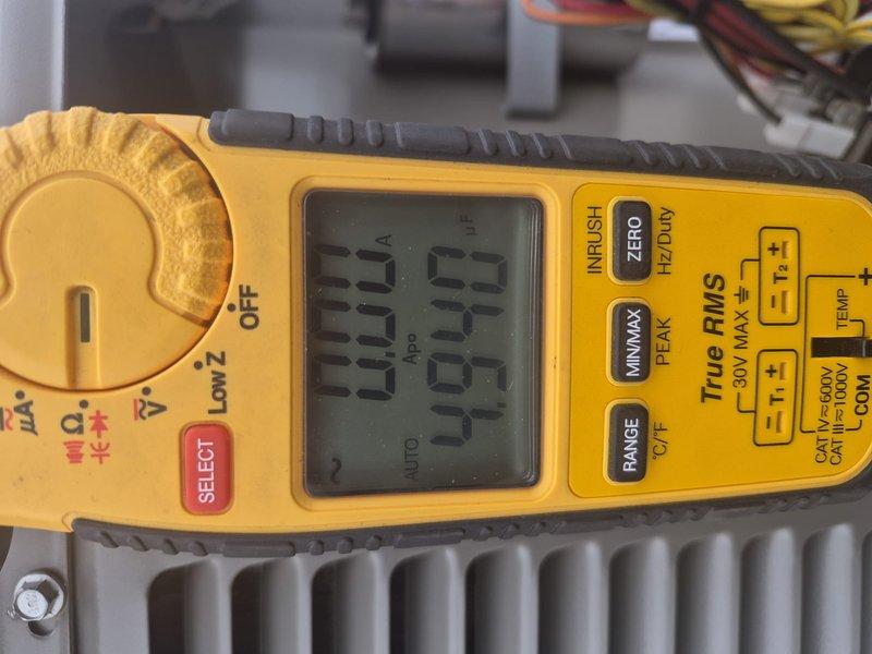 Completed comprehensive tune-up and maintenance on single HVAC system. Performed electrical diagnostics using digital multimeter, verified proper amperage draw and voltage readings on air handler components. Inspected refrigerant lines and mounting hardware, confirmed secure installation and proper labeling of system components. Replaced air filter and collected standard service fee with applicable credit card processing fee.