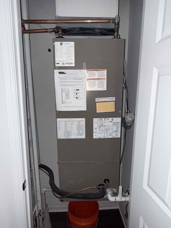 Completed preventive maintenance tune-up on single-zone residential HVAC system including air handler and condensing unit. Performed comprehensive system inspection, verified proper operation of all components, checked refrigerant lines and electrical connections, and confirmed adequate airflow through evaporator coil. Customer declined filter replacement at time of service.