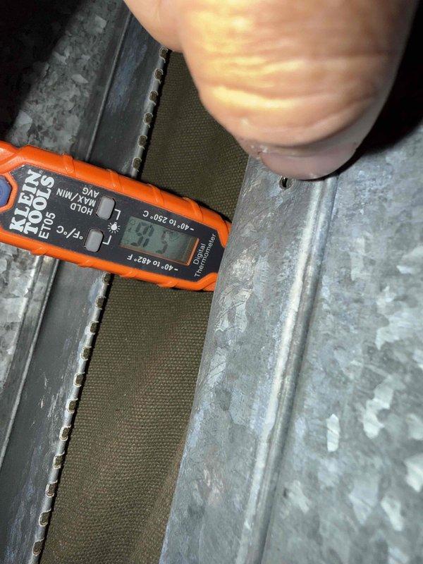 Installed customer-supplied thermostat as requested. Performed system diagnostics and temperature verification using digital multimeter and thermometer to ensure proper operation of HVAC unit and confirm accurate temperature readings at 80.6°F. Installation completed successfully with all components functioning within normal parameters.