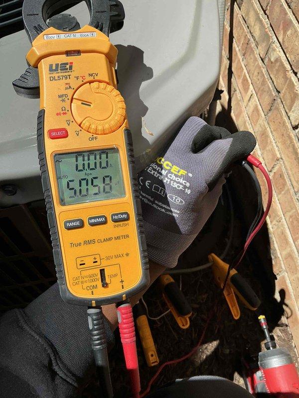 Performed comprehensive clean and check maintenance on air conditioning system per comfort plan agreement. Conducted electrical diagnostics using clamp meter, measuring amperage draw and temperature readings to verify proper system operation. Completed full system inspection including evaporator coil cleaning and condenser unit evaluation, confirming all components operating within manufacturer specifications.