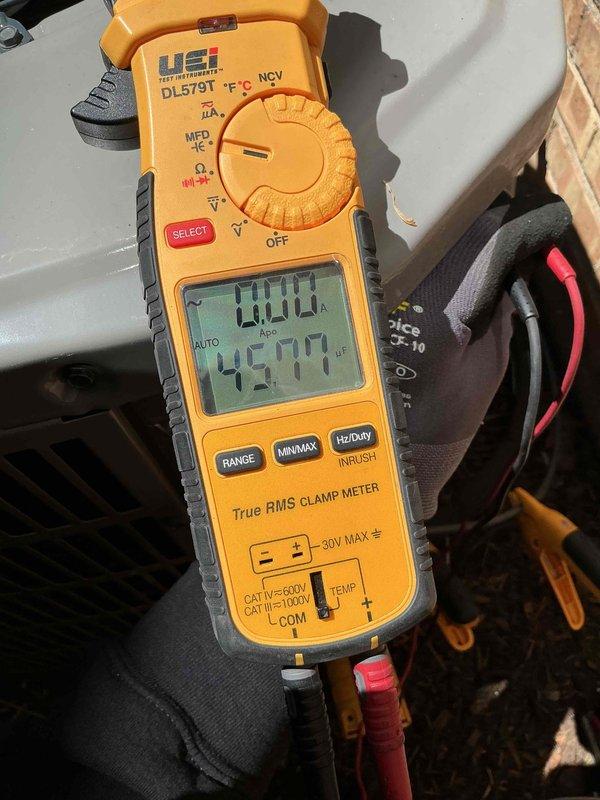 Performed comprehensive clean and check maintenance on air conditioning system per comfort plan agreement. Conducted electrical diagnostics using clamp meter, measuring amperage draw and temperature readings to verify proper system operation. Completed full system inspection including evaporator coil cleaning and condenser unit evaluation, confirming all components operating within manufacturer specifications.