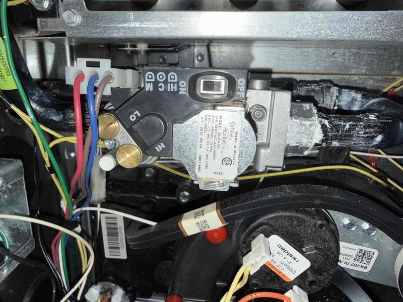 Completed warranty replacement of malfunctioning gas valve that was reported as not closing properly. Removed old gas valve assembly, installed new replacement unit, verified all electrical connections and gas line fittings were secure, and performed system diagnostics to confirm proper operation and safety controls were functioning correctly.