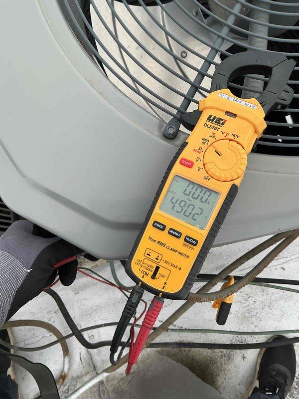 Completed preventive maintenance tune-up on single HVAC system including air conditioning unit and air handler. Performed electrical diagnostics using clamp meter to verify proper amperage draw and system performance. Replaced 16x20x1 air filter and conducted complete system inspection to ensure optimal operation.