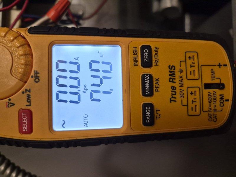 Completed preventive maintenance tune-up on single-system air conditioning unit and air handler. Performed standard inspection procedures, verified thermostat operation at 79°F with proper fan control settings, and conducted electrical diagnostics using multimeter to confirm system performance. Unit found to be in clean and proper working condition with no filter replacement required at this time.