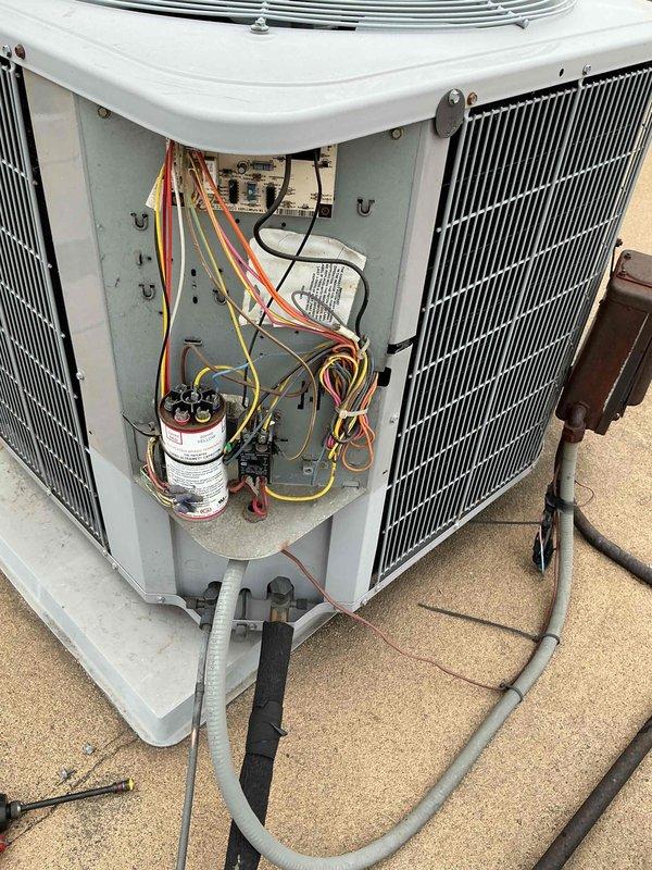 Completed comprehensive clean and check maintenance service on single HVAC system per comfort plan agreement. Performed thorough inspection of outdoor condensing unit with electrical components accessed and verified, including capacitor, control board, and all wiring connections. Inspected indoor air handler unit, confirmed proper operation of blower assembly and verified filter housings. All refrigerant lines and insulation inspected for integrity. System operational testing confirmed normal function of all components with no deficiencies noted.