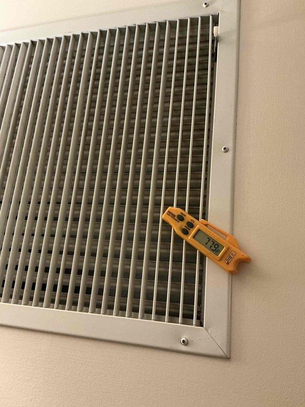 Responded to service call for hallway west rooftop unit with compressor and condenser fan not operating while blower fan ran continuously regardless of thermostat setting. Performed diagnostic inspection of electrical control compartment and identified control board malfunction preventing proper cycling of outdoor components. Documented system conditions with photos of control board, transformer connections, and supply air grille temperatures. Communicated findings to office for property management approval process, noting building was attempting to use unit for heat extraction during re-roofing project beyond normal design parameters. Awaiting authorization to proceed with control board replacement and restore normal system operation.