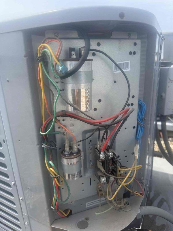 Responded to callback for air conditioning unit not cooling after recent service. Inspected electrical control panel and measured supply air temperature at 58°F, confirming inadequate cooling performance. Diagnosed and addressed issue related to previous service visit to restore proper cooling operation.