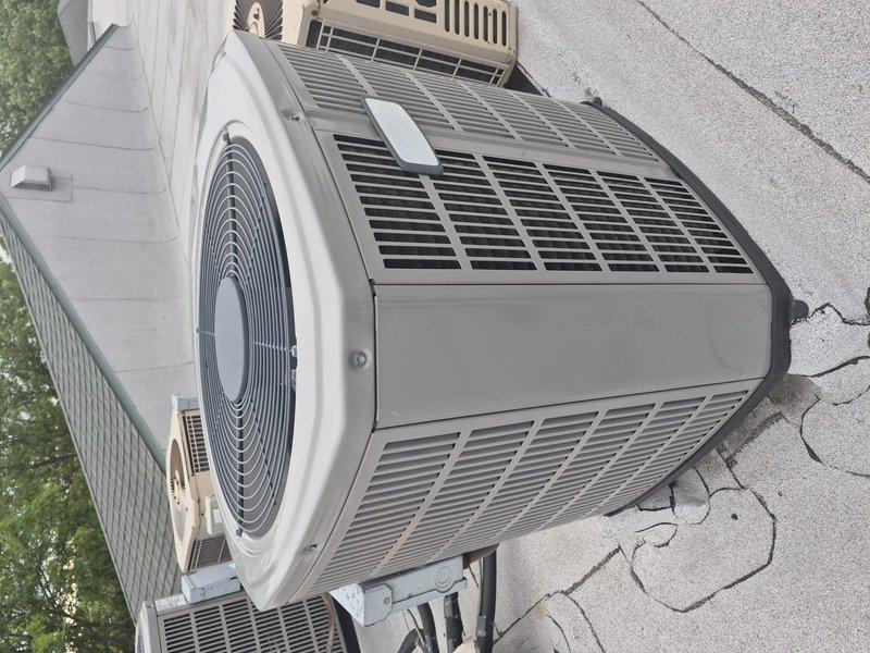 Completed comprehensive clean and check maintenance service on single HVAC system per comfort plan agreement. Performed thorough inspection of outdoor condensing unit including fan motor operation, compressor function, and refrigerant line connections. Inspected evaporator coil assembly which displayed moderate oxidation and surface corrosion on copper tubing, though coil remains functional with adequate airflow through fins. Verified capacitor condition, electrical connections, and wiring integrity throughout system. All components operating within normal parameters at time of service completion.