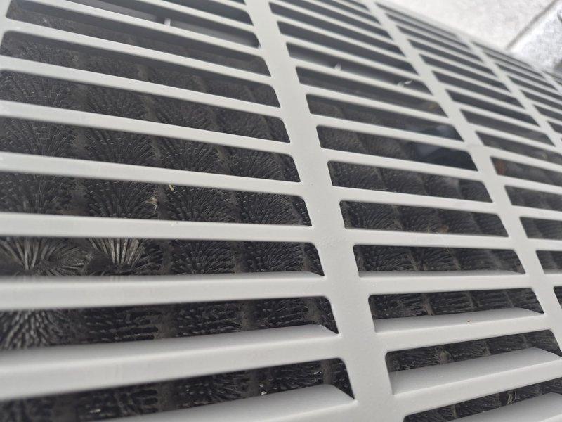 Completed comprehensive tune-up and clean-and-check service on single-system HVAC unit under Comfort Plan agreement. Inspected blower wheel assembly, noting dust and debris accumulation on blades; inspected supply register and confirmed proper airflow through grille openings. Customer provided their own filter for replacement during maintenance visit.