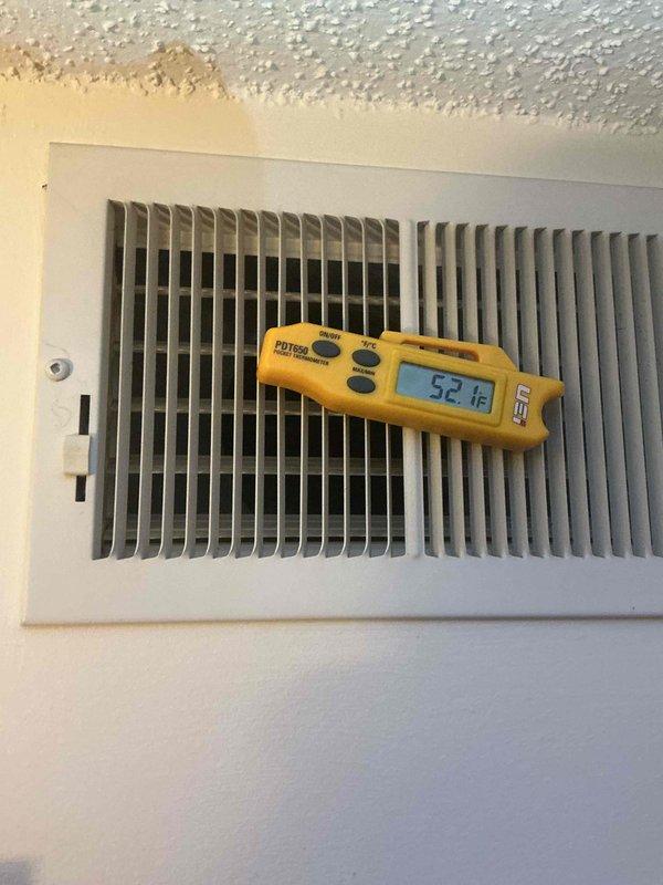 Completed comprehensive tune-up and inspection on residential air conditioning and air handler system. Performed standard maintenance procedures including filter replacement, system operational checks, and verification of proper airflow. Supply air temperature measured at 52.1°F, confirming adequate cooling performance and proper refrigerant charge.