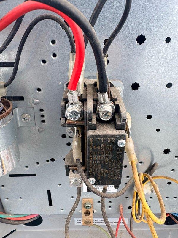 Completed spring tune-up maintenance on single HVAC system including air conditioning unit and air handler. Performed electrical diagnostics using multimeter to verify contactor operation and measured capacitor microfarad reading at 593 MFD. Customer maintains their own filters, so no filter service was performed during this visit.