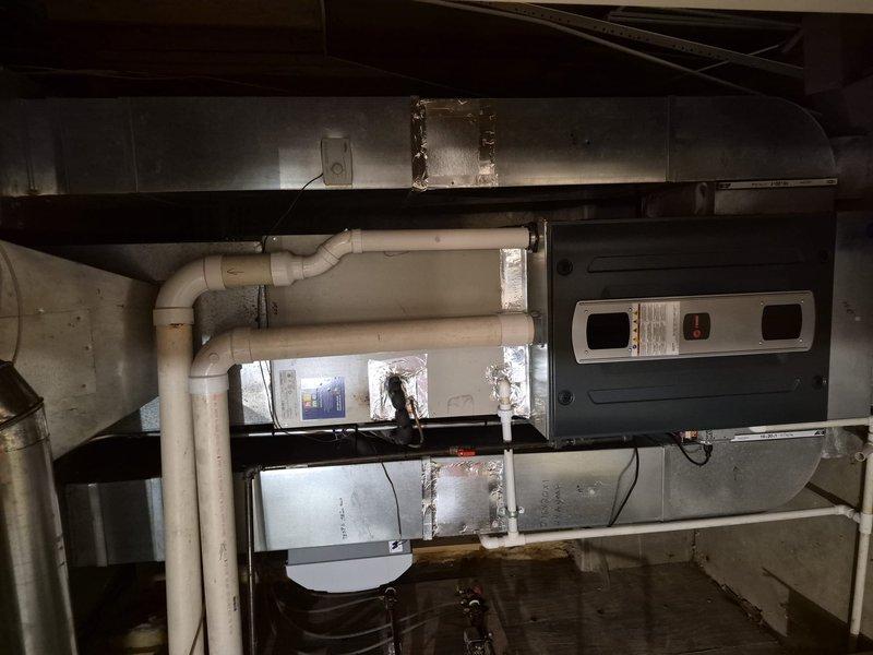 Completed comprehensive preventive maintenance on two air conditioning systems. Performed full system inspections including blower wheel assembly examination, verified proper operation of all mechanical components, checked condensate drain lines, inspected ductwork connections, and evaluated overall system performance. Both units were found to be operating within normal parameters with no immediate repairs required at time of service.
