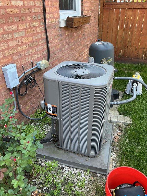 Completed comprehensive clean and check maintenance service on residential single-system HVAC equipment per Comfort Plan agreement. Performed thorough inspection and maintenance on Gibson furnace located in basement mechanical room and outdoor air conditioning condenser unit. All system components evaluated, cleaned, and verified to be operating within manufacturer specifications with no issues found requiring immediate attention.