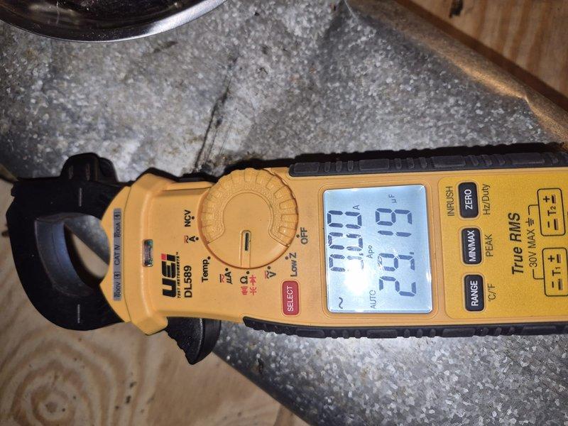 Performed comprehensive clean and check maintenance on two HVAC systems per Comfort Plan agreement. Conducted electrical diagnostics using clamp meter to verify proper amperage draws and voltage readings on both air conditioning and air handler units. Systems operating within manufacturer specifications; customer expressed interest in upgrading to a single combined thermostat for both units.