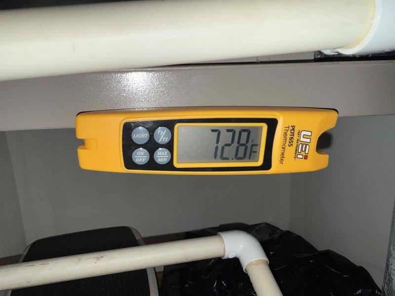 Completed scheduled Comfort Plan clean and check maintenance on air conditioning system as part of annual two-visit service agreement. Performed comprehensive inspection of outdoor condensing unit, checking electrical connections, capacitor operation, and refrigerant levels. Verified system temperatures using infrared thermometer, recording supply air temperature of 72.0°F. Inspected all wire connections including capacitor terminals with proper color-coded wiring (yellow, black, red, green, and teal wires) and wire nuts secured appropriately. All components found operating within normal parameters with no deficiencies noted. System running efficiently and ready for cooling season. Air handler inspection scheduled for fall visit per service plan agreement.
