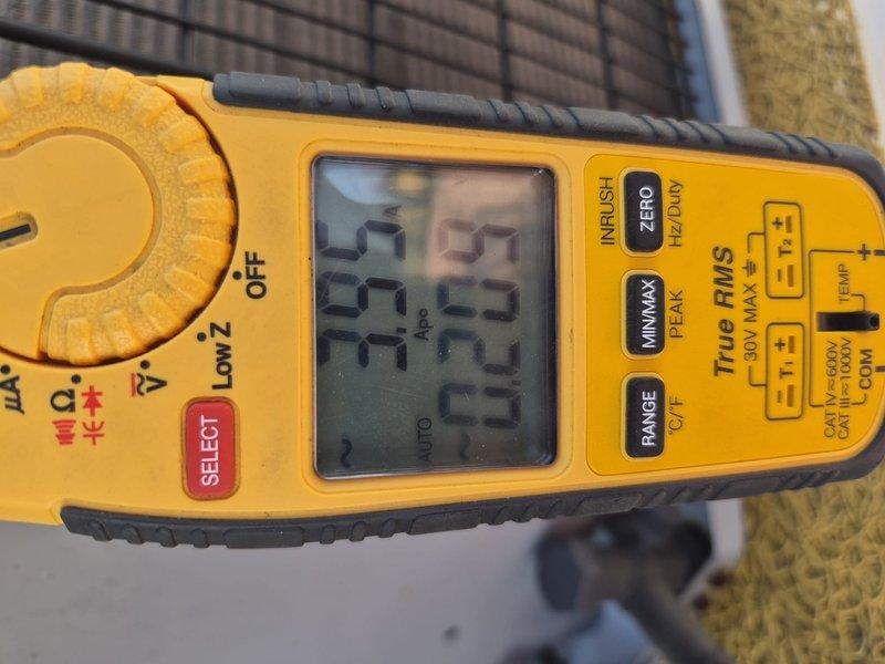 Completed comprehensive tune-up and inspection on air conditioning and air handler system. Performed diagnostic measurements using digital instrumentation, recording supply air temperature of 54°F and electrical readings of 22.3V and 3.83A to verify proper system operation. System found to be operating within normal parameters with no corrections needed at time of service.