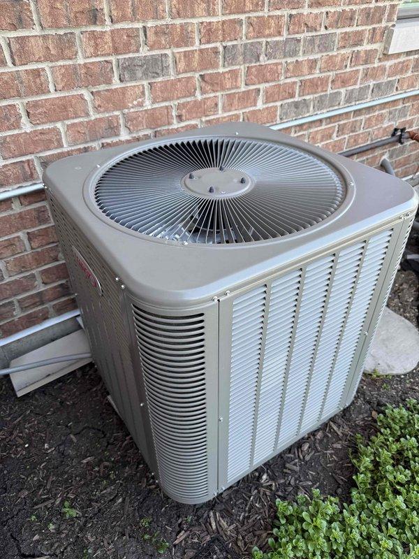 Completed preventative maintenance clean and check service on two air conditioning systems per the comfort plan agreement. Performed comprehensive inspection of outdoor condenser unit including cleaning of coils, verification of refrigerant levels, electrical connections, and proper operation of all components. Inspected and replaced 16x25x1 air filter at indoor air handler location to ensure optimal airflow and system efficiency.