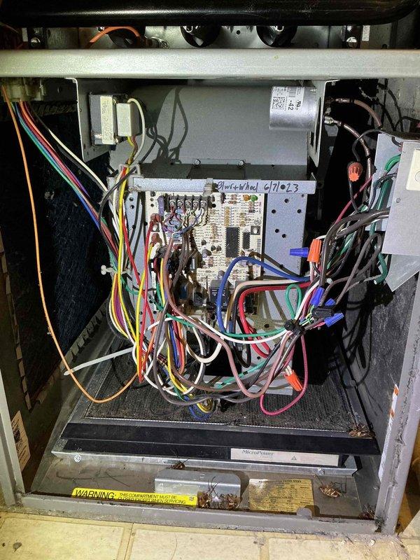 Completed preventative maintenance clean and check on Carrier air conditioning system. Performed comprehensive inspection of outdoor condenser unit including coil cleaning, electrical connections, refrigerant pressures, and amperage draws. Inspected indoor air handler components, verified control board operation, checked all safety devices, and ensured proper system operation. All equipment tested and found operating within manufacturer specifications.