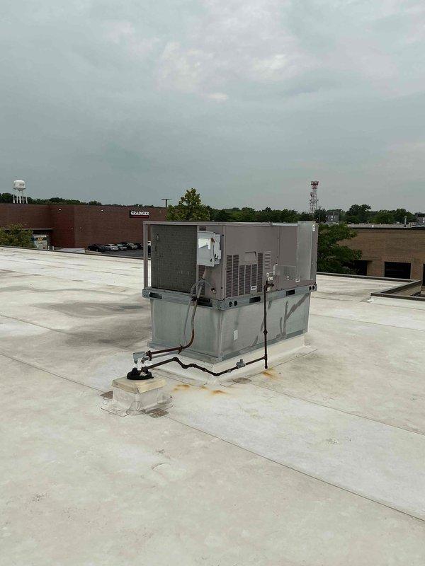 Completed scheduled preventive maintenance on two commercial rooftop HVAC units per maintenance agreement. Performed comprehensive inspection of both RTU systems including electrical components, control wiring, and interior compartments. All systems operational with no deficiencies noted at time of service.