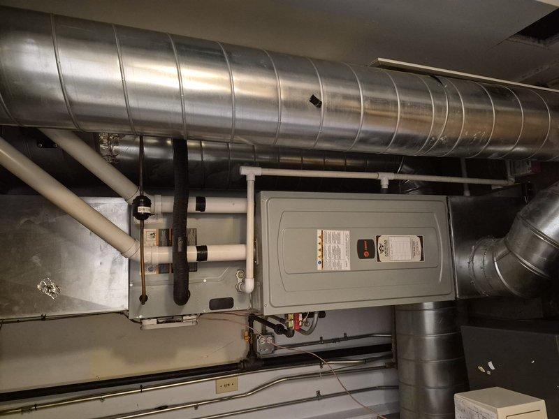 Completed preventive maintenance clean and check service on three air conditioning systems. Performed comprehensive inspection of all units including blower motor assemblies, electrical connections, control boards, evaporator coils, and ductwork connections. Verified proper operation of all mechanical and electrical components, documented system conditions with photographs, and confirmed units are operating within manufacturer specifications.