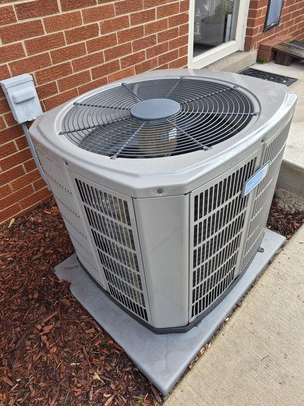 Completed comprehensive clean and check maintenance service on residential split system air conditioning unit per comfort plan agreement. Performed thorough inspection of indoor air handler components in attic space, including condensate pump system, drain lines, and electrical connections. Serviced outdoor condensing unit located on exterior concrete pad, inspecting condenser coil, fan operation, and refrigerant pressures to ensure optimal system performance for the cooling season.