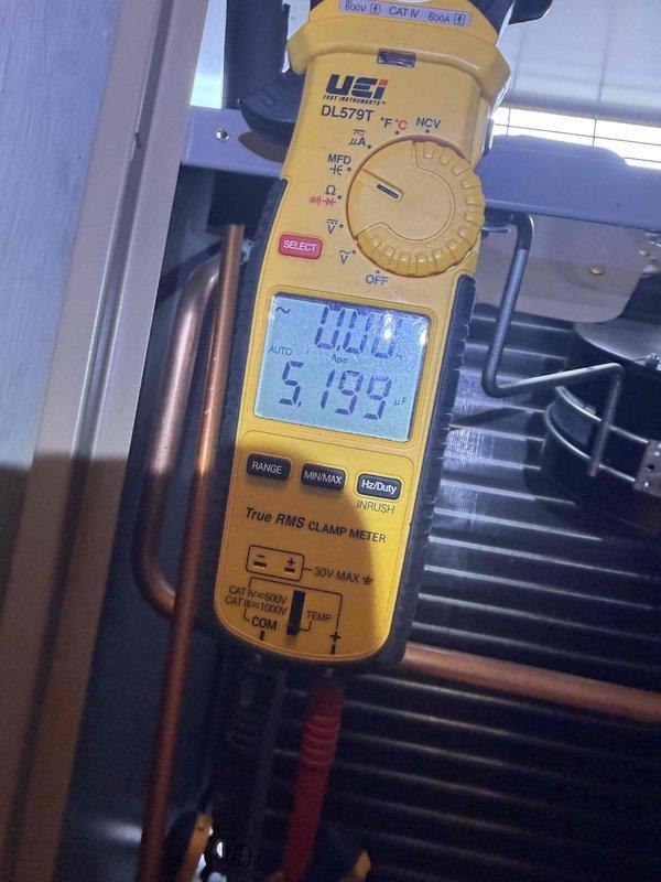 Completed comprehensive clean and check maintenance service on residential air conditioning system and air handler unit per comfort plan agreement. Performed electrical diagnostics using digital clamp meter to verify proper amperage draw and voltage readings on system components. Inspected blower motor assembly, heat exchanger, evaporator coil, refrigerant lines, and all electrical connections to ensure optimal operation and system efficiency.