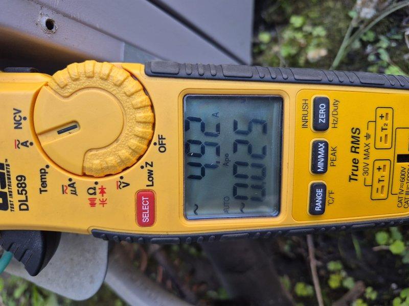 Completed preventive maintenance clean and check on residential air conditioning system per comfort plan agreement. Performed comprehensive inspection of outdoor condensing unit, verified electrical readings with digital multimeter showing proper voltage and amperage within manufacturer specifications, and confirmed unit operational status with all components functioning normally.