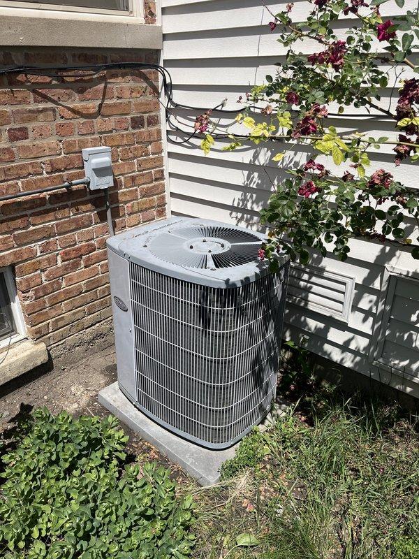 Completed thorough spring maintenance and inspection of residential HVAC system including outdoor condensing unit and indoor furnace with air filtration system. Performed comprehensive cleaning and operational checks per standard maintenance protocol, verified proper system function, documented equipment condition through photographic records, and confirmed all components operating within normal parameters.