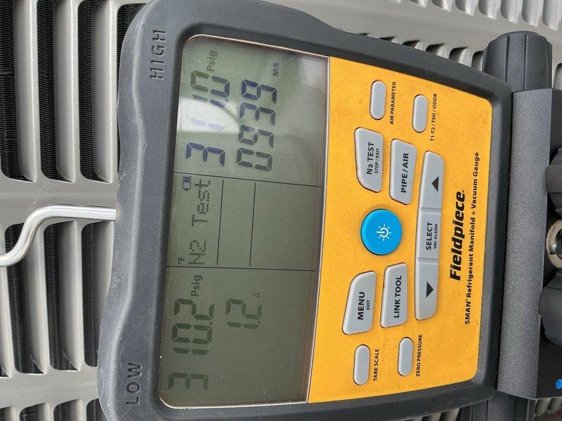 Completed full HVAC system replacement including disconnection and proper disposal of existing equipment per EPA guidelines. Installed new Lennox 15 SEER2 EL15KC1-030-230 2.5-ton condensing unit on roof and new ADP 2.5-3.0 ton air handler with hydronic coil in mechanical closet, flushed copper line-set, fabricated necessary sheet metal transitions, connected to existing supply/return ductwork and electrical, installed new Honeywell T4 thermostat, zone valve, and surge protector, performed system startup with final testing and adjustments confirming proper operation.