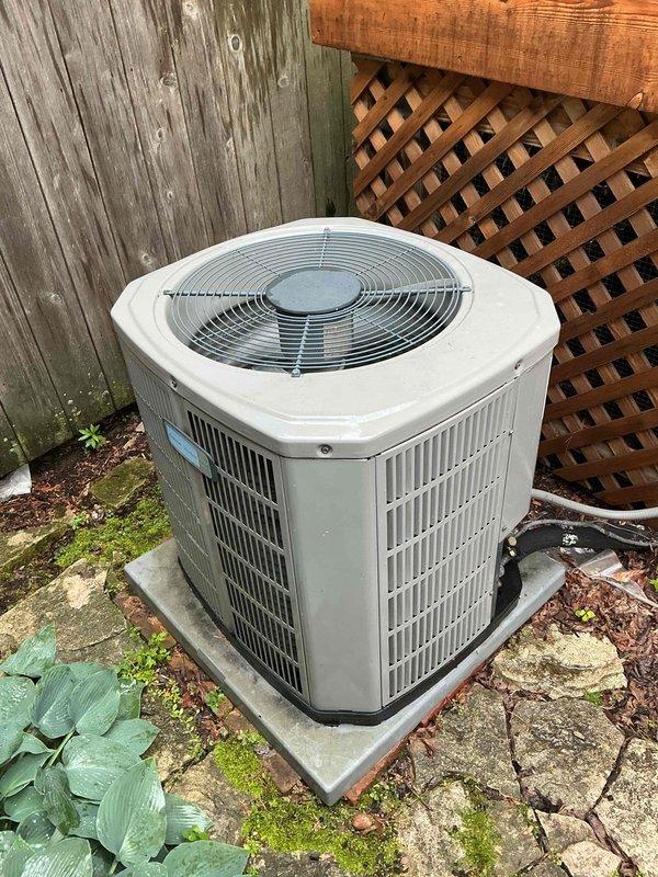 Completed routine air conditioning clean and check maintenance per comfort plan agreement. Performed comprehensive inspection of outdoor condenser unit, including electrical components, capacitor, contactor, and refrigerant line connections. Cleaned unit exterior and interior compartment, verified proper operation of all mechanical and electrical systems, and confirmed equipment is functioning within manufacturer specifications.