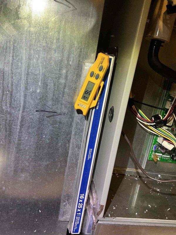 Completed spring preventive maintenance on two commercial air conditioning condensing units per customer care plan. Performed comprehensive cleaning and system checks, including electrical diagnostics with clamp meter showing 132.8-amp reading, inspected control boards and wiring connections, and verified proper operation of all components.