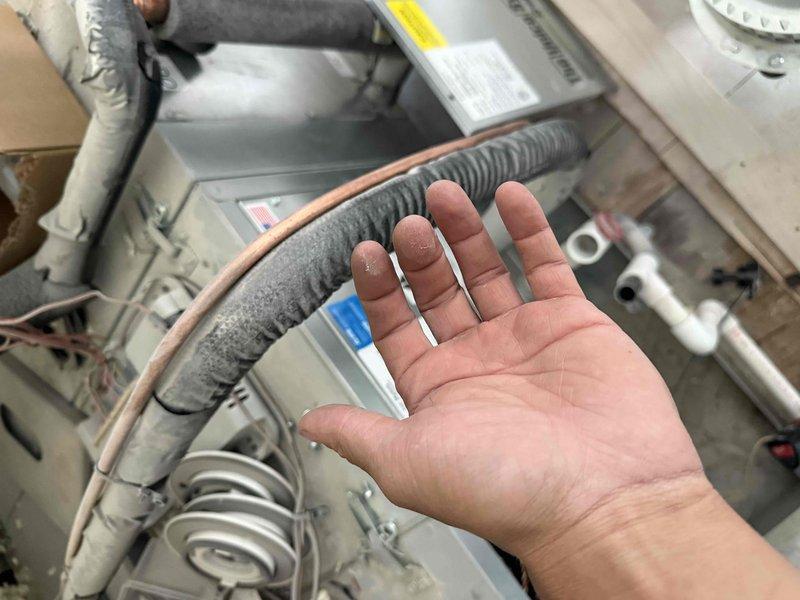 Completed warranty service to replace blower wheel on Unico System air handler. Initial service visit required return trip due to incorrect wheel being brought to site. Proper replacement wheel was installed and system verified operational.