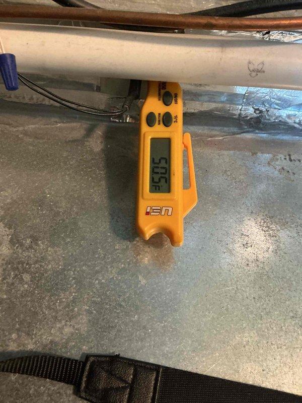Completed preventive maintenance clean and check on two air conditioning systems per service contract plan. Inspected and verified proper operation of both units, including temperature differential measurements showing system performance at -50°F on refrigerant lines. Evaluated air filtration components and confirmed adequate airflow through ductwork and mechanical systems in both zones.