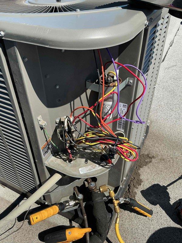 Completed comprehensive Comfort Plan clean and check maintenance on single HVAC system including AirEase furnace and outdoor condensing unit. Performed full system inspection, verified electrical connections and controls, measured refrigerant pressures at service valves, documented equipment information and serial numbers per protocol, and confirmed proper operation of both heating and cooling components.