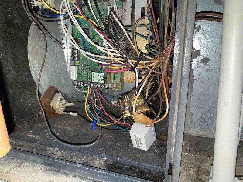 Completed comprehensive clean and check tune-up service on a two-system HVAC installation including both air conditioning and furnace units. Performed thorough inspection of all electrical components, control boards, wiring connections, and safety devices on both systems. Verified proper operation of blower motor assembly, checked refrigerant levels, inspected ductwork connections, and tested all control sequences to ensure optimal system performance for the upcoming season.