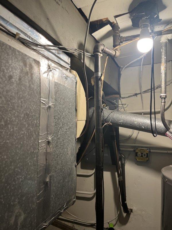 Responded to estimate request for aging air conditioning system with failing capacitor. Conducted thorough assessment of existing HVAC equipment located in basement utility area, documenting current installation configuration including ductwork, refrigerant lines, and electrical connections. Evaluated system accessibility and replacement requirements. Provided comprehensive estimate for complete AC unit replacement, discussing available equipment options and current promotional offerings. Customer informed of installation process and timeline for system upgrade.