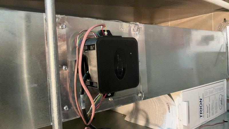 Completed full replacement of second-floor HVAC system including reclamation of existing R-410A refrigerant, removal and disposal of old condenser and evaporator coil, and installation of new Lennox 3-ton 18 SEER2 condensing unit (Model EL18KCV-036-230) on rooftop location with vibration isolation pads. Installed new evaporator coil in air handler, connected to existing copper line-set, evacuated system to remove moisture and contaminants, and charged with R454B refrigerant per manufacturer specifications. Installed Refrigerant Detection System (RDS) with Carrier control module and monitoring sensors to comply with safety requirements for A2L refrigerant applications. Performed complete system startup, operational testing, airflow adjustments, and safety inspection to verify proper performance. All equipment covered under 10-year parts warranty and extended labor agreement.